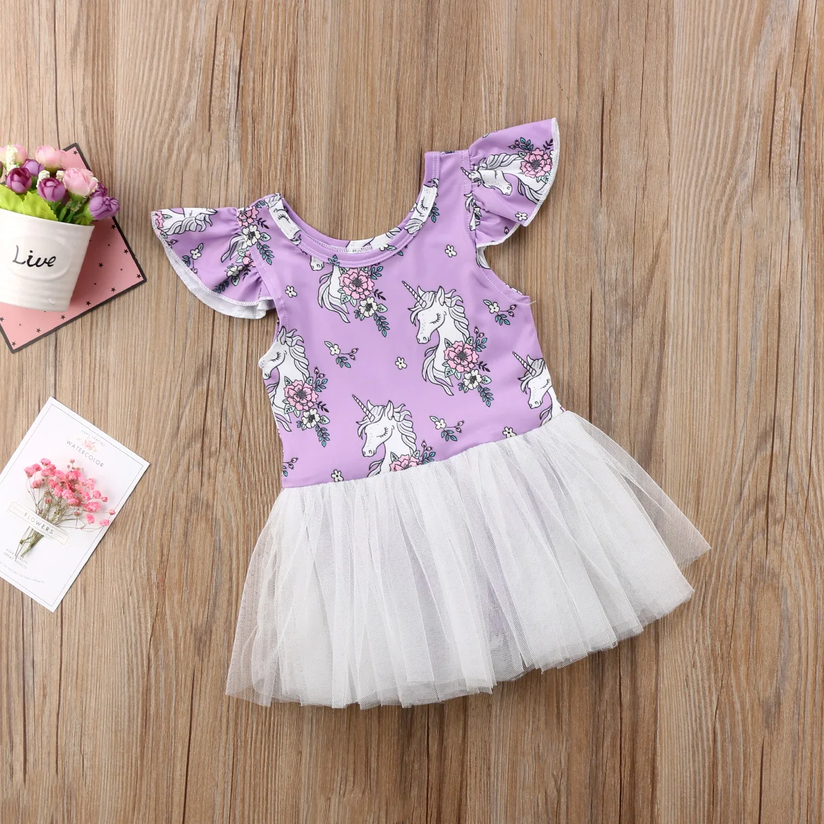 Новинка 2018 года костюм принцессы для маленьких девочек единорог комбинезон с