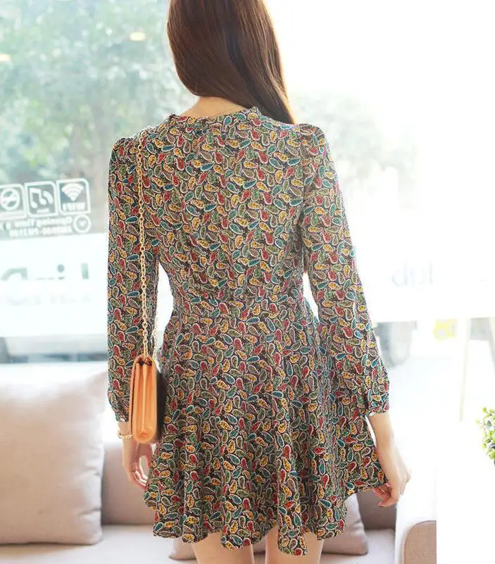 2017 Весна уход загрузки сладкий печати шнуровкой мода кормящих цельнокроеное