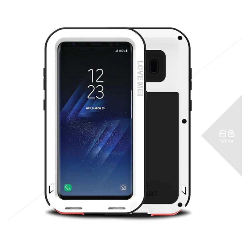 Металлический Чехол Love Mei для Samsung Galaxy S8 Plus ударопрочный чехол мобильного