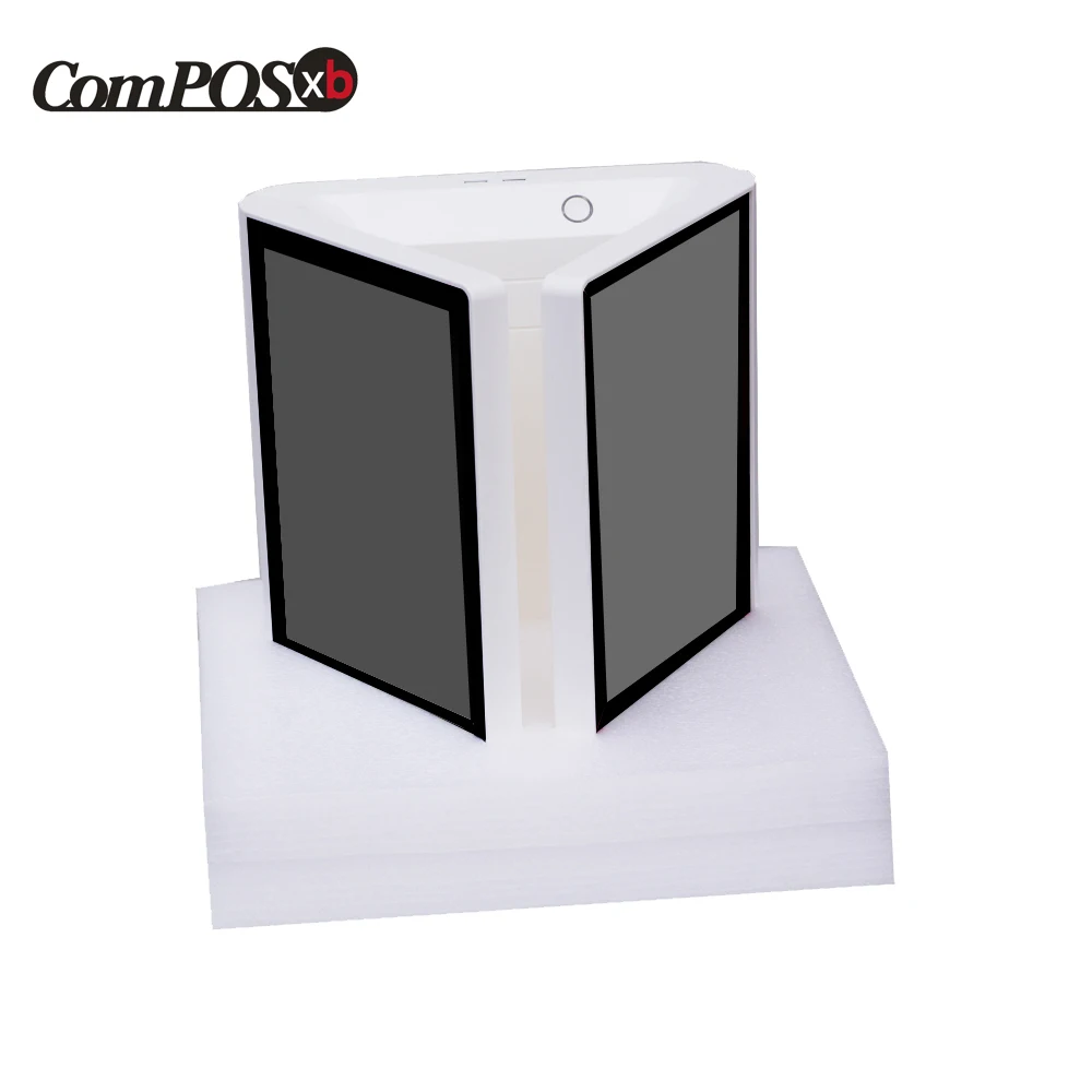 Розничной куплей 12 дюймов емкостный сенсорный экран двойной Pos терминал Кофе