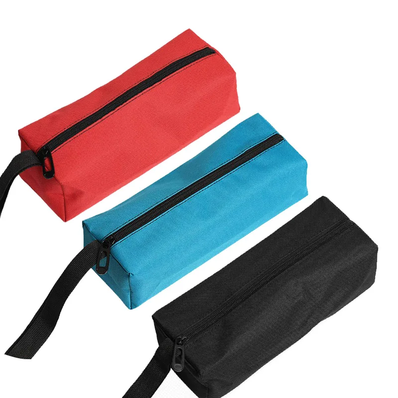 1Pcs Waterproof Pouch Storage Hand Tool Bag Screws Nails Drill Bit Metal Parts Fishing Oxford Canvas Bag