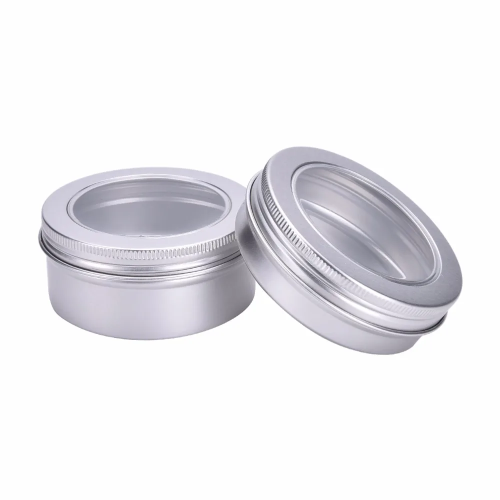 1 шт. новый алюминиевый бальзам для губ горшки макияжа косметического крема банка