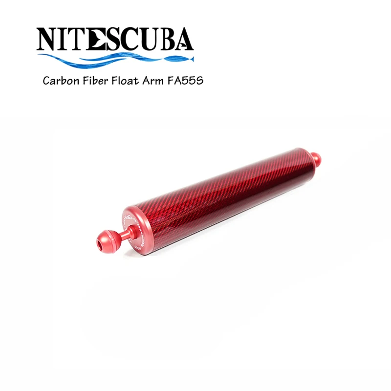 all red NiteScuba Дайвинг углеродное волокно Поплавковый кронштейн плавучести для стробоскоп светильник S2000 YS D2 TG5 RX100 корпус камеры подводная фотография - Цвет: all red