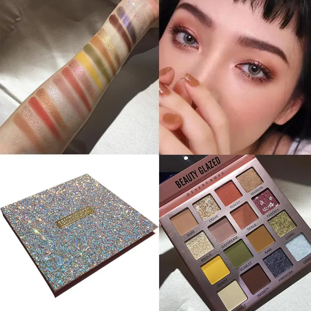 Newest Super Charming Eye Shadow 16 Colors Eyeshadow Palette Bling Glitter Daliy Make Up Cosmetic |