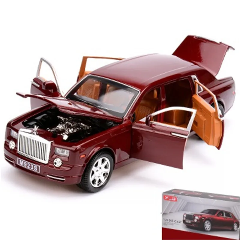 1/24 большой DieCasts сплав роскошная модель автомобиля коллектион L = 20 см дисплей W/6