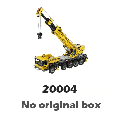No original box PDF 2606 шт 2в1 Technic мобильный кран MK II контейнерный накопитель 20004 фигурные строительные блоки игрушки машина совместима с Lago - Цвет: No original box PDF