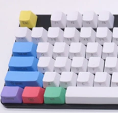 side Ретро брелки PBT Пустой Толстый PBT Мел Keyset Keycap для Cherry MX переключатели механическая клавиатура 104 клавиш Американский макет - Цвет: side