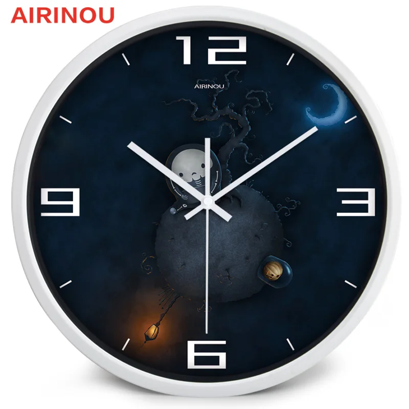 Airinou Серебристые/белые/черные часы из медицинской лаборатории|clock dvr|clock pocket watchclock