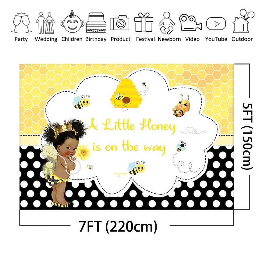 Пчела детский душ декорация для вечеринки в честь рождения маленькой девочки