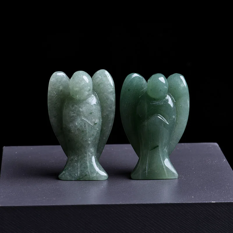 Dongling jade angel Природный аметист кристалл ювелирные украшения Ангел-хранитель Исцеление драгоценного дом украшения кабинет украшения подарок корабля - Цвет: Dongling jade angel
