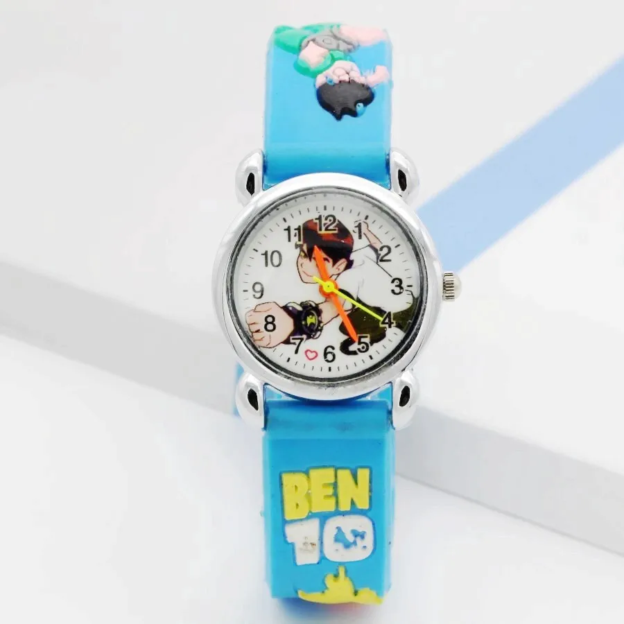 Детские часы модные 3D ben10 детские подарочные для мальчиков повседневные