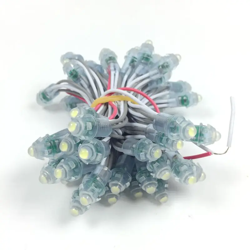 1000 шт. 12 мм 2811 IC RGB пиксельный светодиодный модуль света DC 5 в IP68 водонепроницаемый