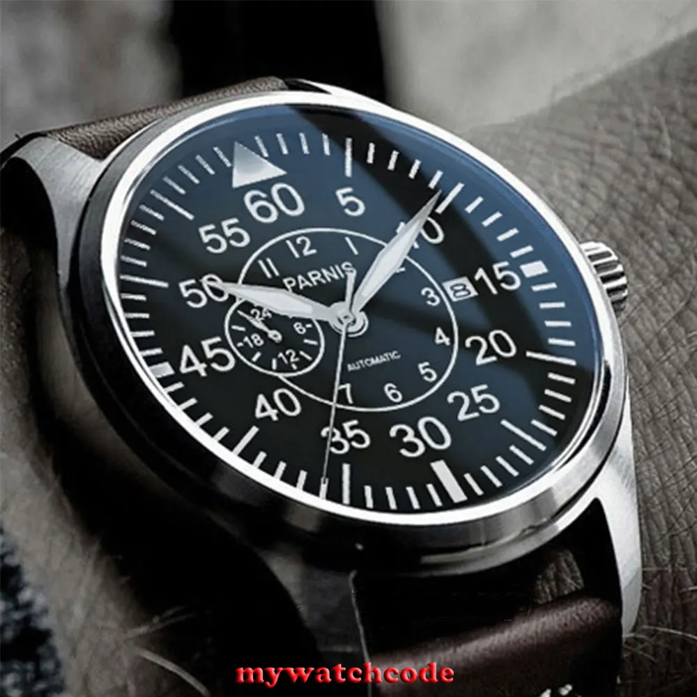 Мужские автоматические часы с сапфировым стеклом 44 мм | Наручные