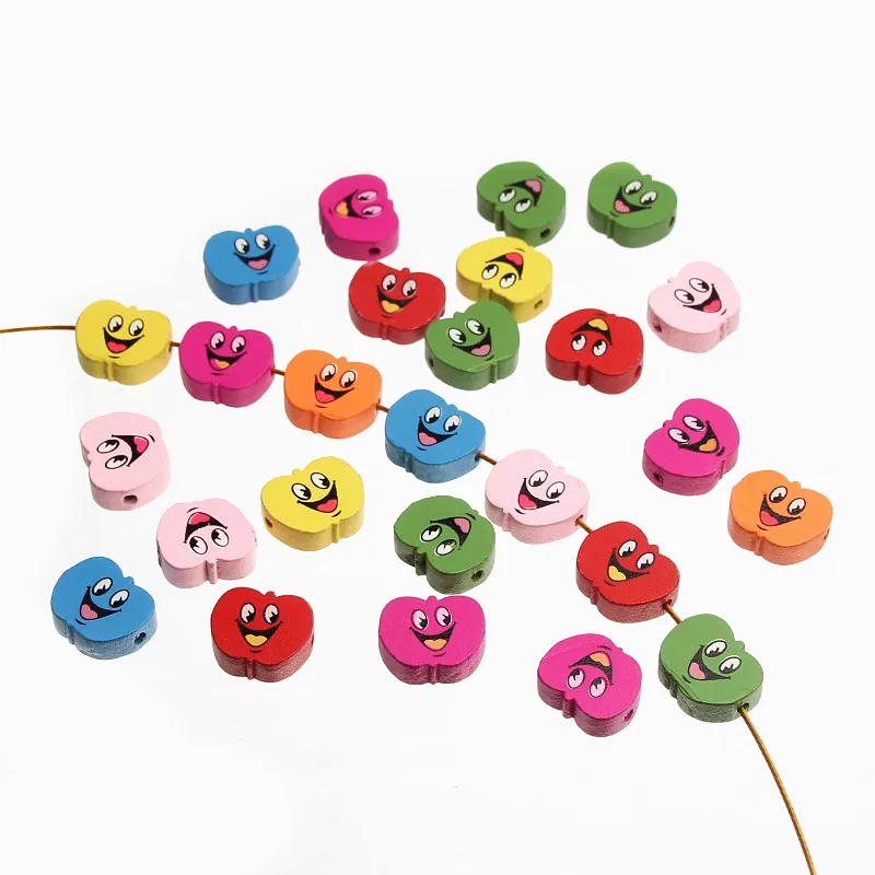 Бусины деревянные в виде яблока 18x14 мм 30 шт.|beads spacers beads|spacer beadswooden beads |