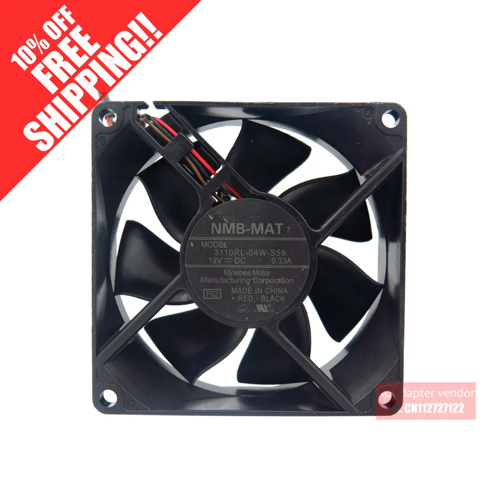 3-х линейный Вентилятор проектора NMB 8025 3110RL-04W-S59 12V 0.33A