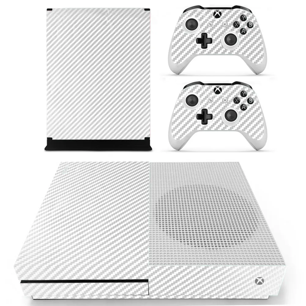 Белая наклейка OSTSTICKER из углеродного волокна для XBOX ONE S Защитная пленка