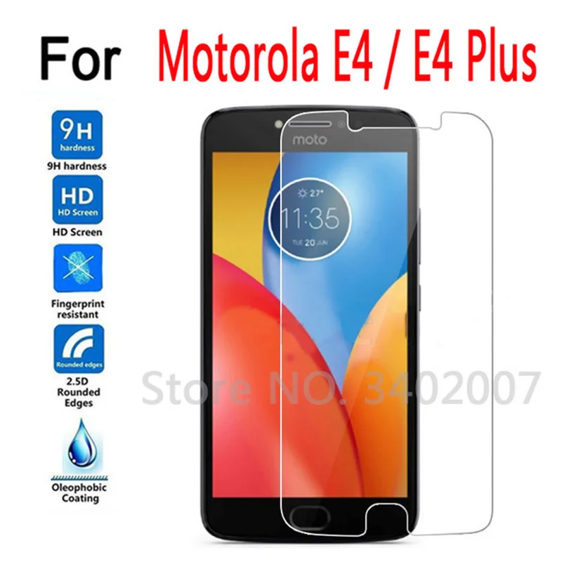 Закаленное Стекло для Motorola Moto E4 плюс Экран защитная пленка 9 H 2.5D телефонная