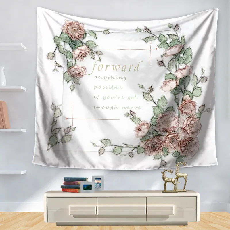 Домашний Декоративный Настенный ковер гобелен прямоугольник покрывало письмо