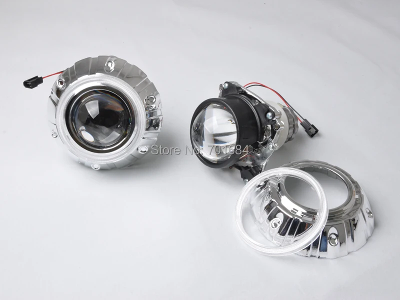 Комплект биксеноновых линз для проектора HID 2 5 дюймов ламп D2S LHD NO Angel Eye [QP380] |