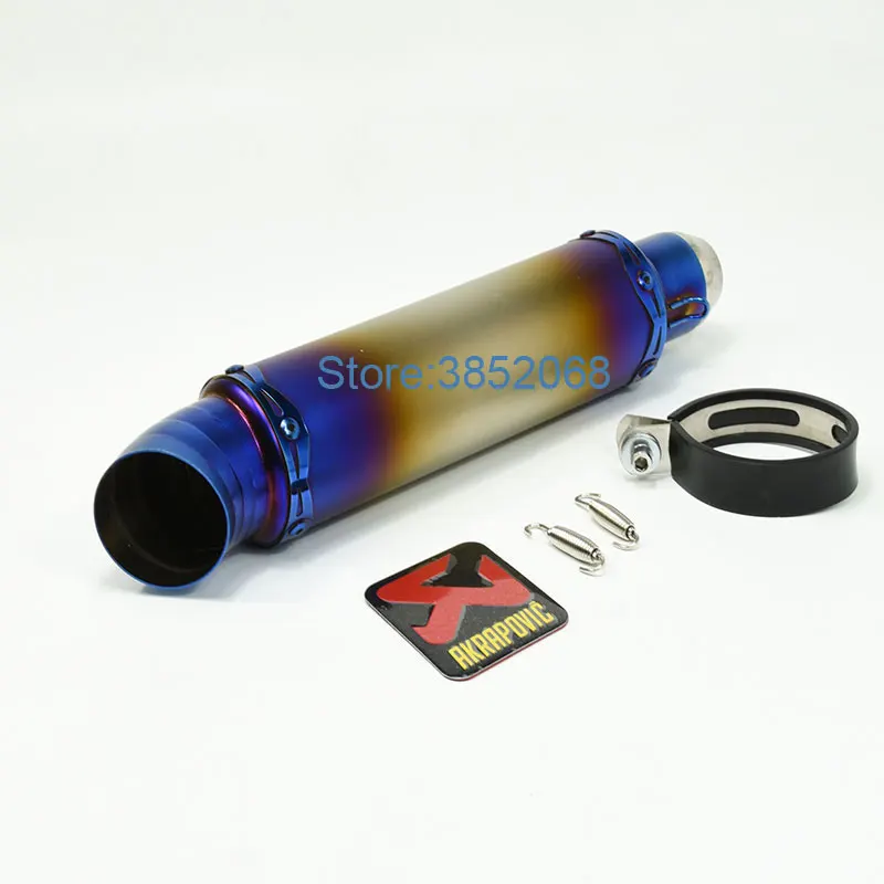 51mm Universal Motorcycle Exhaust Pipe Motorbike Muffler Escape Motorcycle Scooter Muffler fit for NK150KPR150