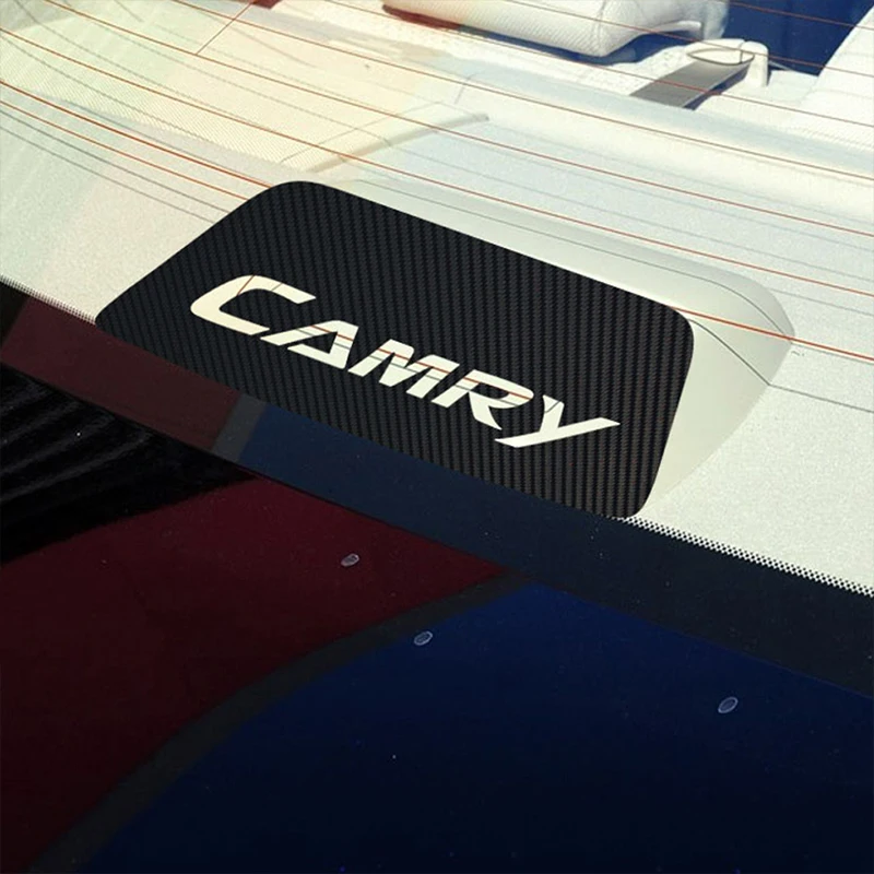 Автомобильный Стайлинг 1 шт. карбоновый задний тормозной фонарь наклейка