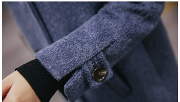 Брендовое женское длинное шерстяное пальто Осеннее Новое корейское модное