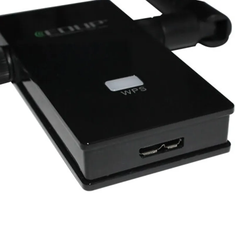 EDUP USB 3,0 двухдиапазонный 2,4 ГГц/5 ГГц 1200 Мбит/с беспроводной адаптер сетевой Wifi карта с двумя Atennas