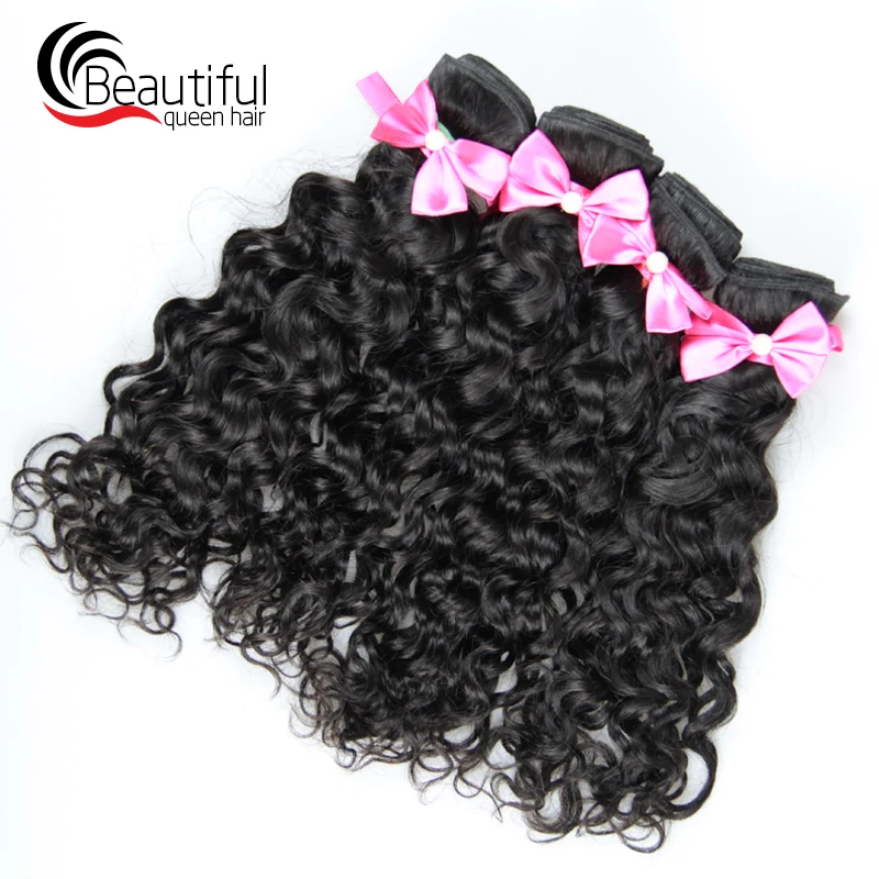 Красивые queen hair перуанская волна волос 4 Связки/Lot 100% пряди человеческих для