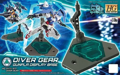 BASE ONLY Модель Gundam HG 1/144 Banshee DUILD 00 DIVERS MAGNUM UNICORN Jegan GM DOVEN WOLF Delta Armor Unchained Mobile Suit детские игрушки - Цвет: BASE ONLY