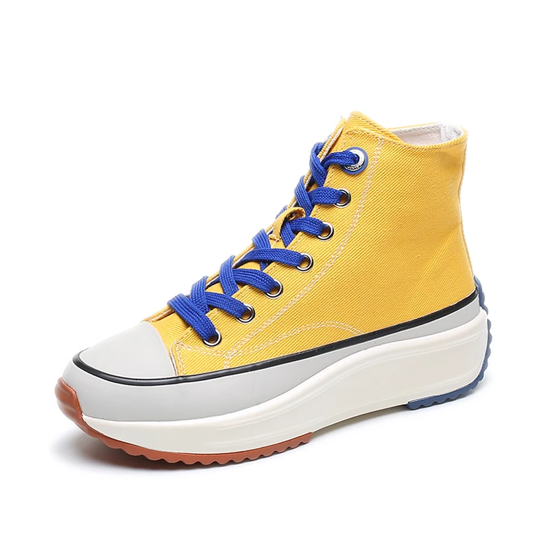 Fujin/женская обувь на плоской подошве Сезон весна-лето Шикарная парусиновая