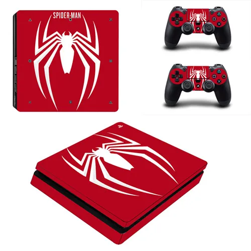 YSP4S-2760 Marvel Человек-паук PS4 тонкая кожа Наклейка Винил для консоли playstation 4 и 2 контроллеров PS4 тонкая кожа Наклейка s Наклейка Человек-паук - Цвет: YSP4S-2760