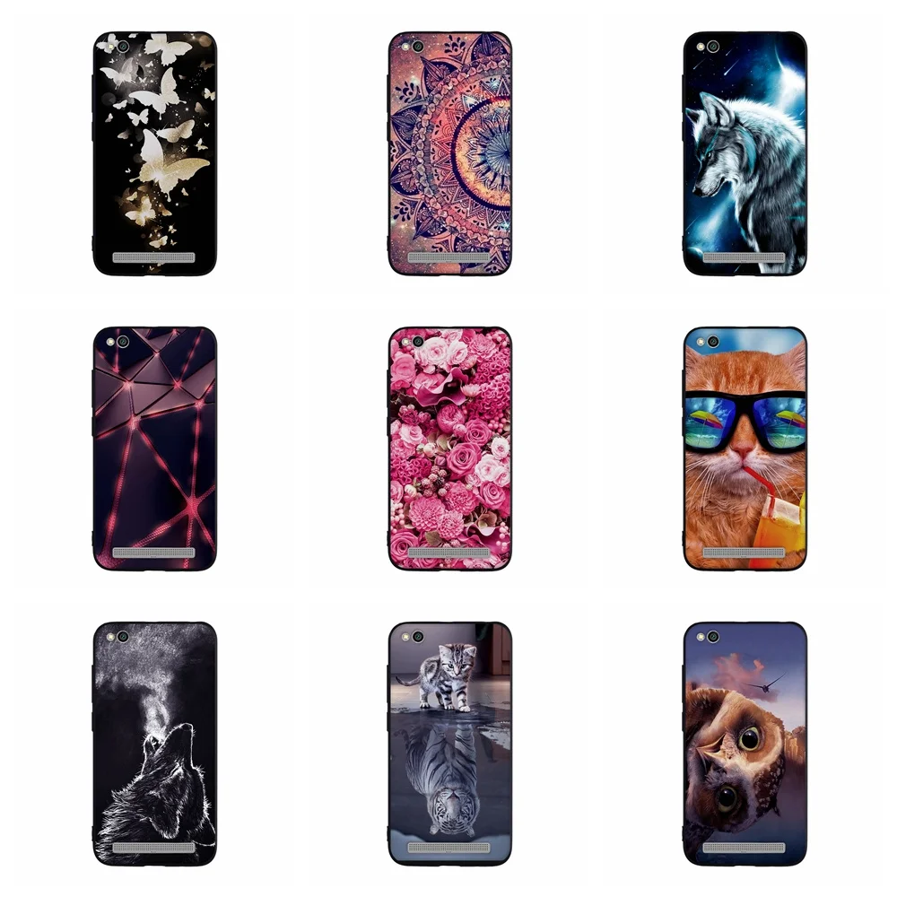 Силиконовый чехол для Xiaomi Redmi 5A с мультяшным рисунком, чехол для Xiaomi Redmi 5A, Прозрачный бампер, чехол для телефона Redmi5A, чехол s