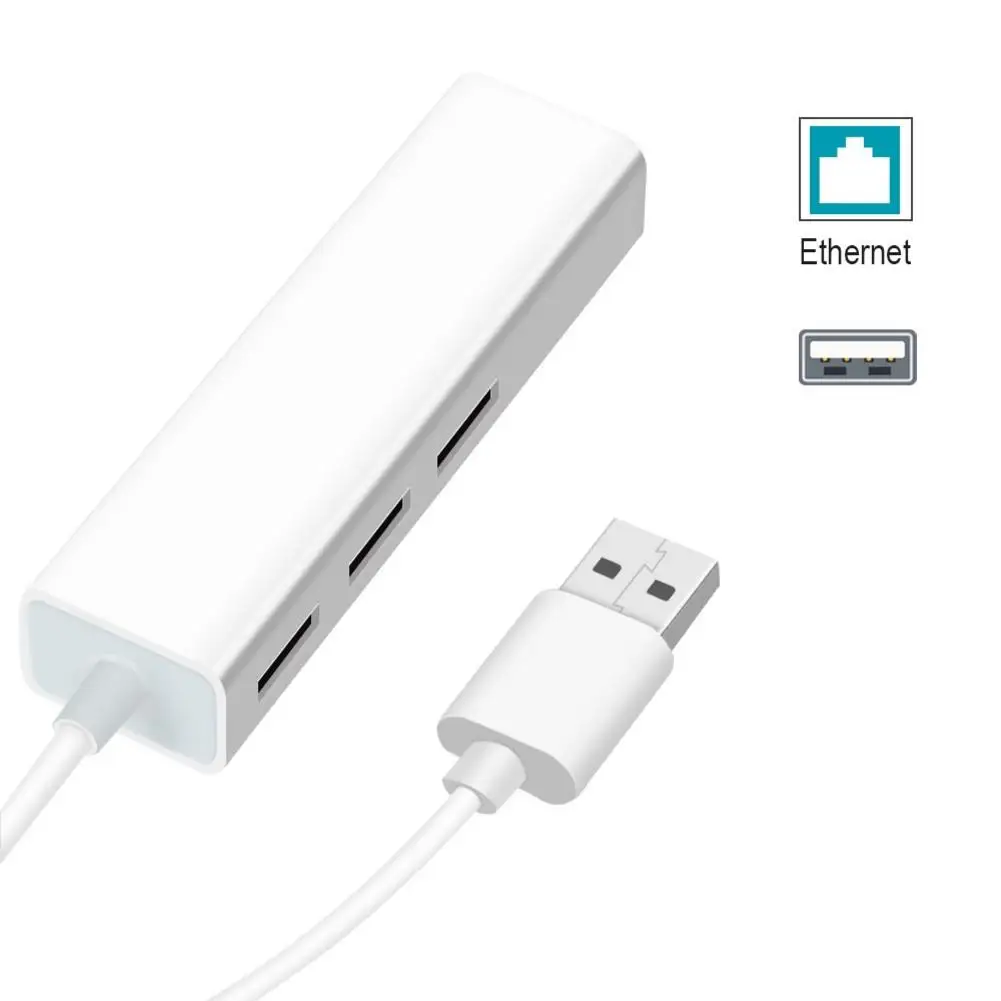 3-портовый USB 3 0 UBS 2 концентратор адаптер с 100 1000 конвертер Gigabit Ethernet порт s RJ45