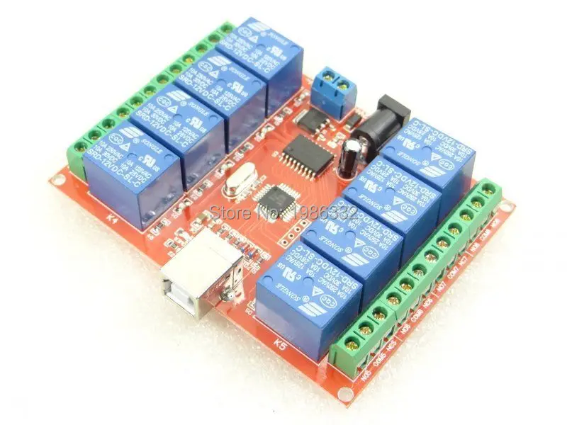 WS16 USB 12 в 8 каналов ULN2803 релейный модуль программируемый компьютер ПК Смарт