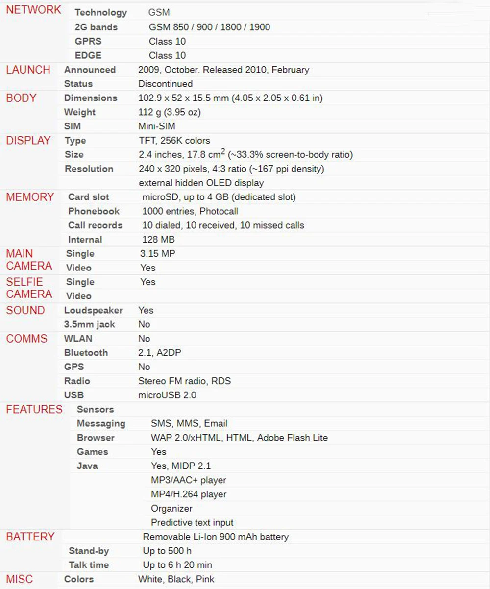 LG GD310-откидной мобильный телефон 2," экран 3MP Bluetooth передний OLED разблокированный мобильный телефон(есть только английский язык