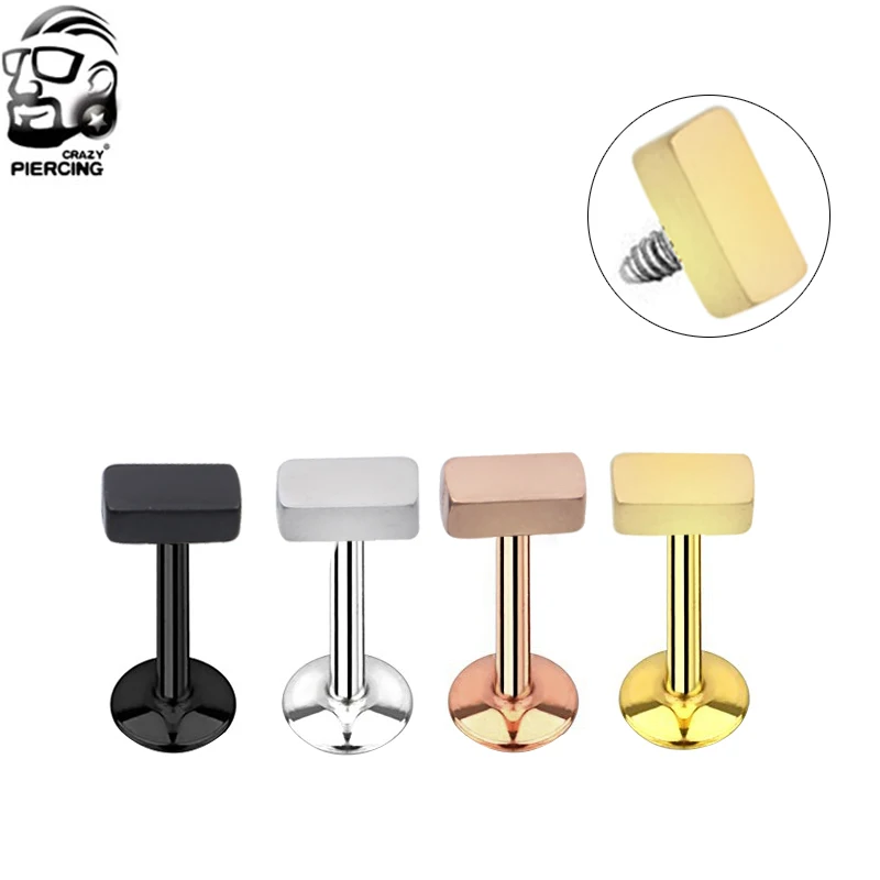 Новый продукт пирсинг для ушей губ тела хрящевая спинка козелка квадратные