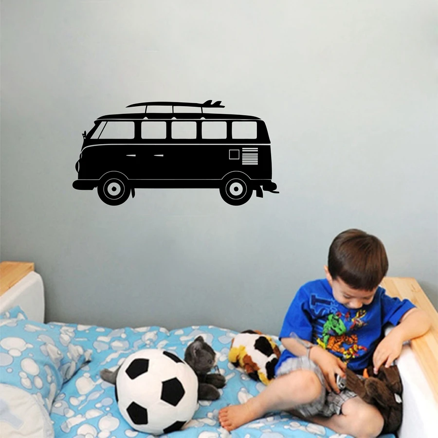 Виниловая наклейка на стену с изображением Фольксваген кемпера фургона|wall decor|decal