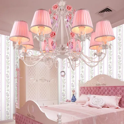 Keroan романтический садовый подвесной светильник белый кованый розовый