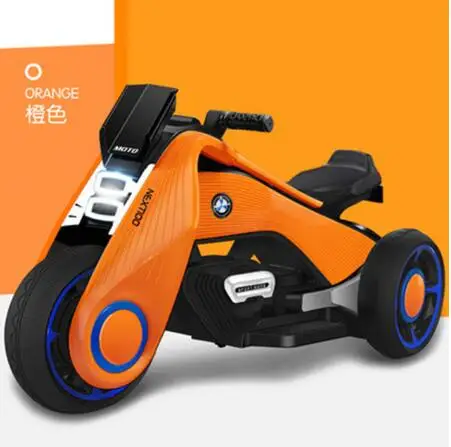orange mini Детский внешний Электрический мотоцикл ураган 6188/6199, ослепительно-крутой Электрический детский игрушечный автомобиль, лучшее качество и подарки - Цвет: orange mini