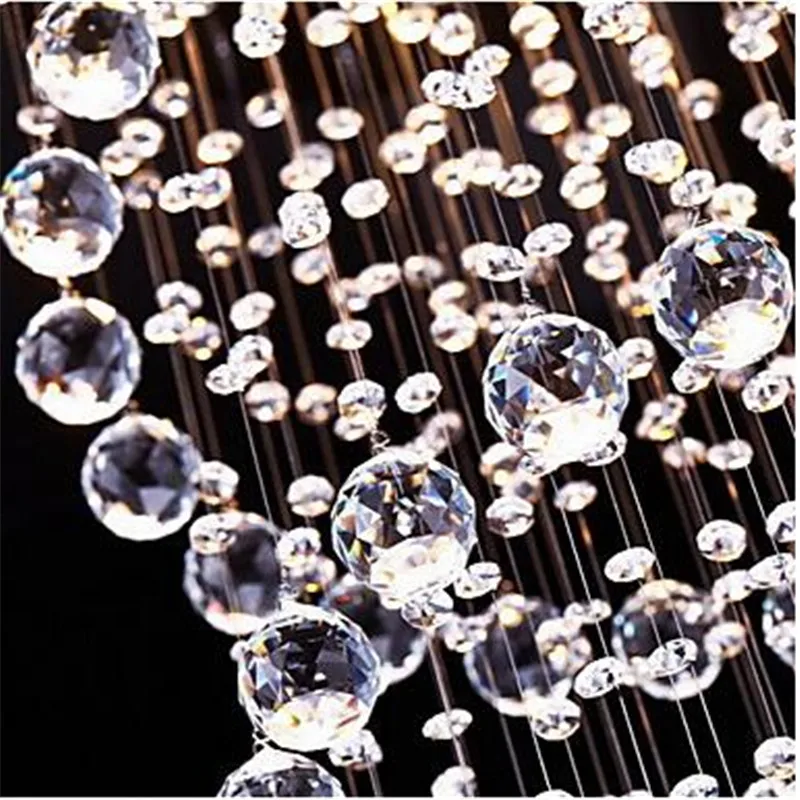 値段 スパイラルロマンチックなクリスタル K9 照明ペンダント現代の Led ランプ 5 ライト 110-220 ボルトホテル豪華なヴィラのリビングルームペンダントランプ