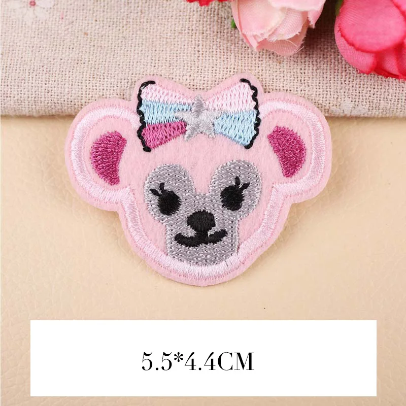 PGY Мультяшные маленькие нашивки с животными милый медведь слон кролик вышивка