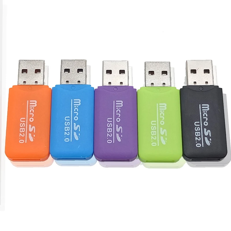 RSExplorer высокое качество мини USB 2 0 кард-ридер для Micro SD TF адаптер Plug and Play красочный