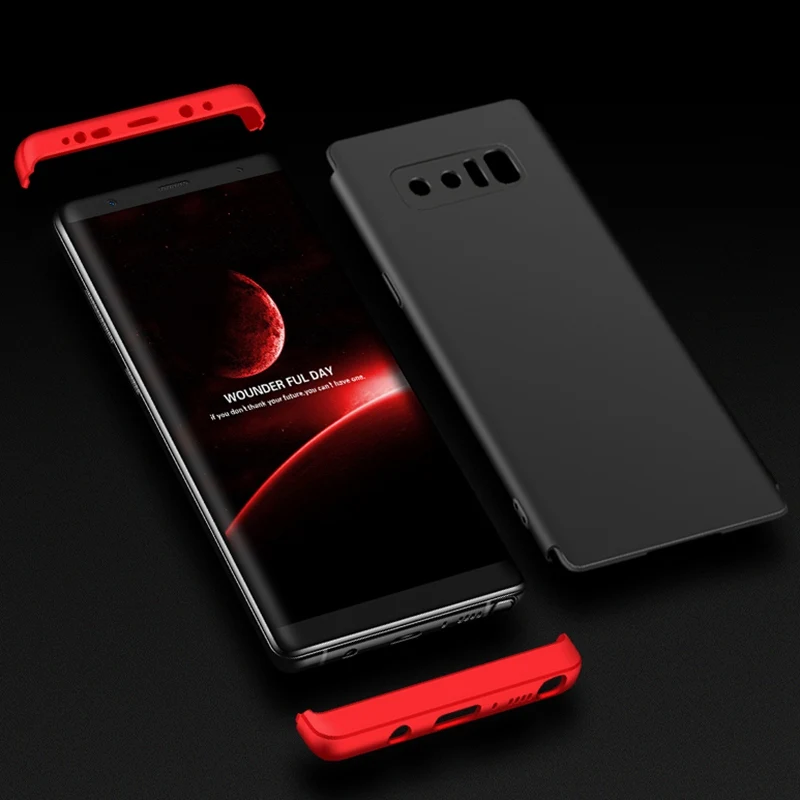 Для Samsung S8 Note 8 роскошный 3 в 1 360 полная защита ультра тонкий чехол для телефона Galaxy