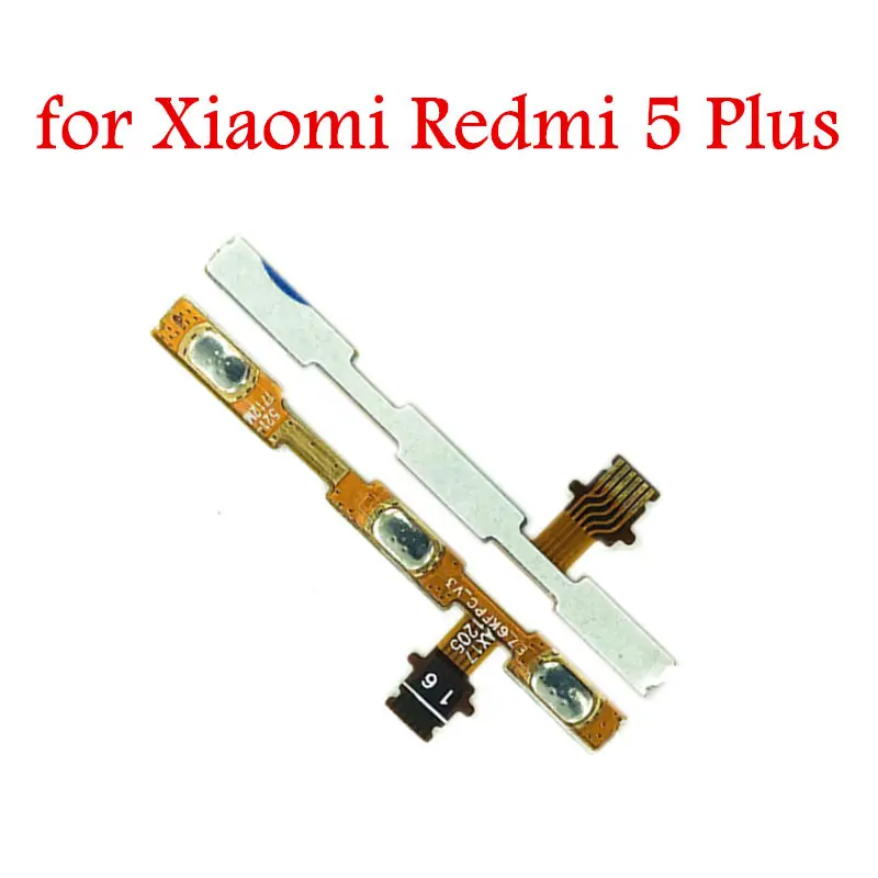 Боковая кнопка громкости для Xiaomi Redmi 5 Plus гибкий кабель переключатель ВКЛ./ВЫКЛ.