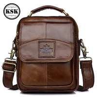 genuine leather bag messenger bag men shoulder handbag leather crossbody bags for men luxury handbags 2019 flap pocket ksk