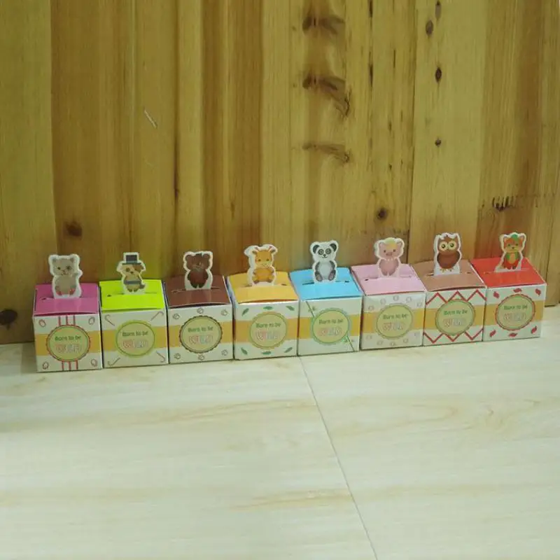 100 шт. милые Мультяшные животные в зоопарке медведь панда коробка конфет