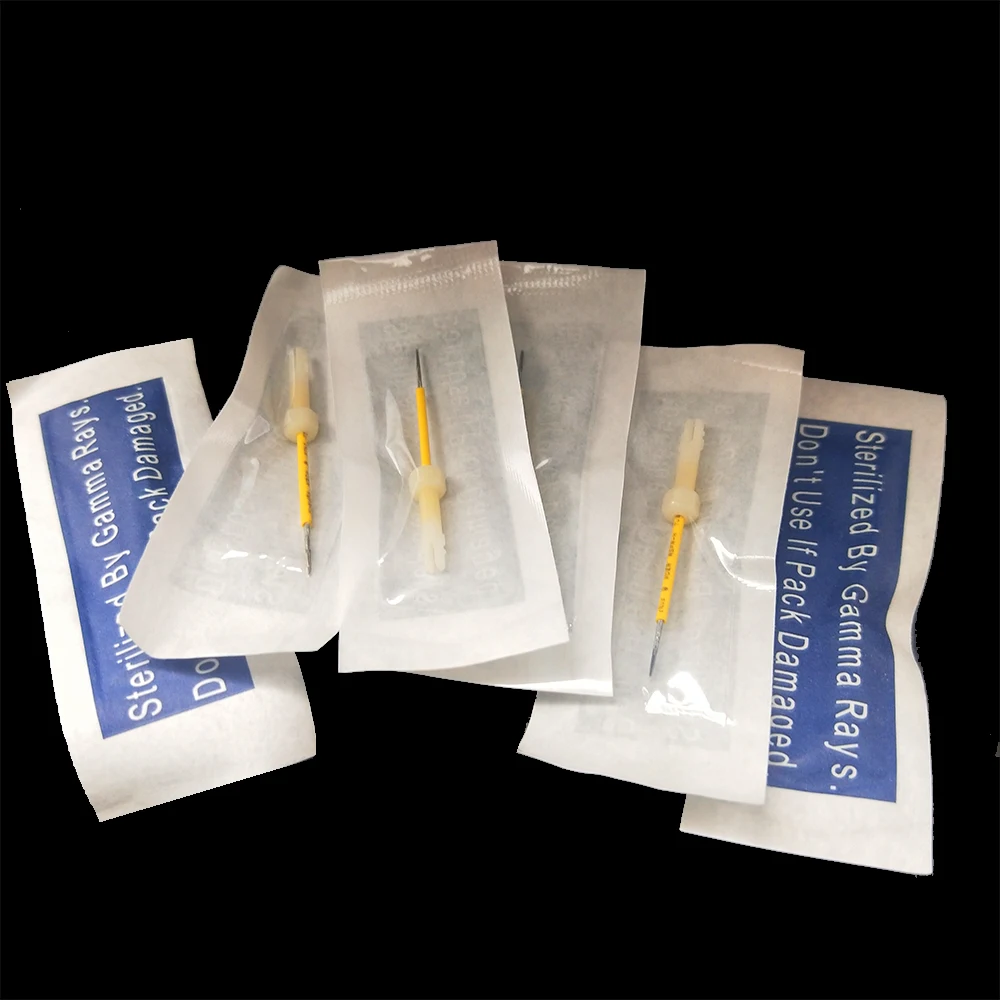 100 шт. Перманентный макияж иглы для бровей/губ стерилизуемые 5RL профессионального