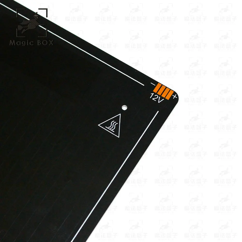 3D-принтеры Запчасти черный MK3 очаг последняя Алюминий с подогревом 12V для 310*310*3 мм