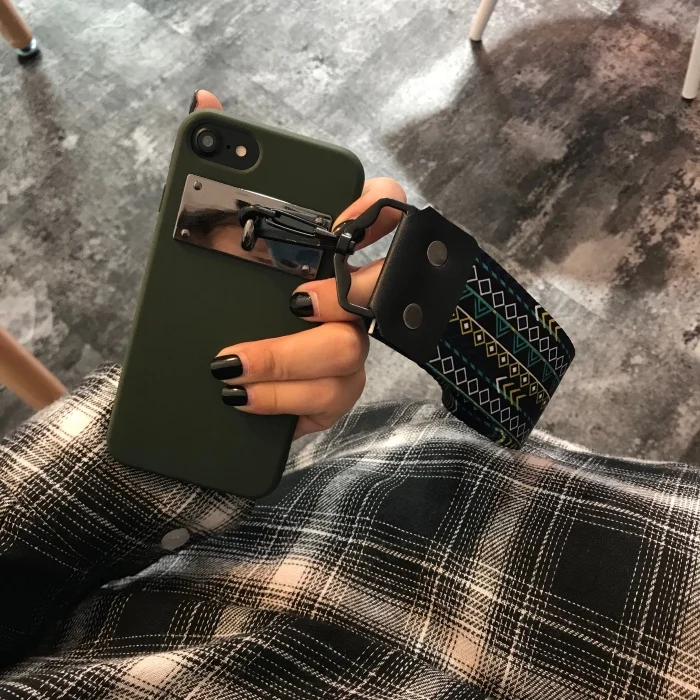 Новая футболка с национальным узором широкий ремешок чехол для iPhone X 8 7 плюс