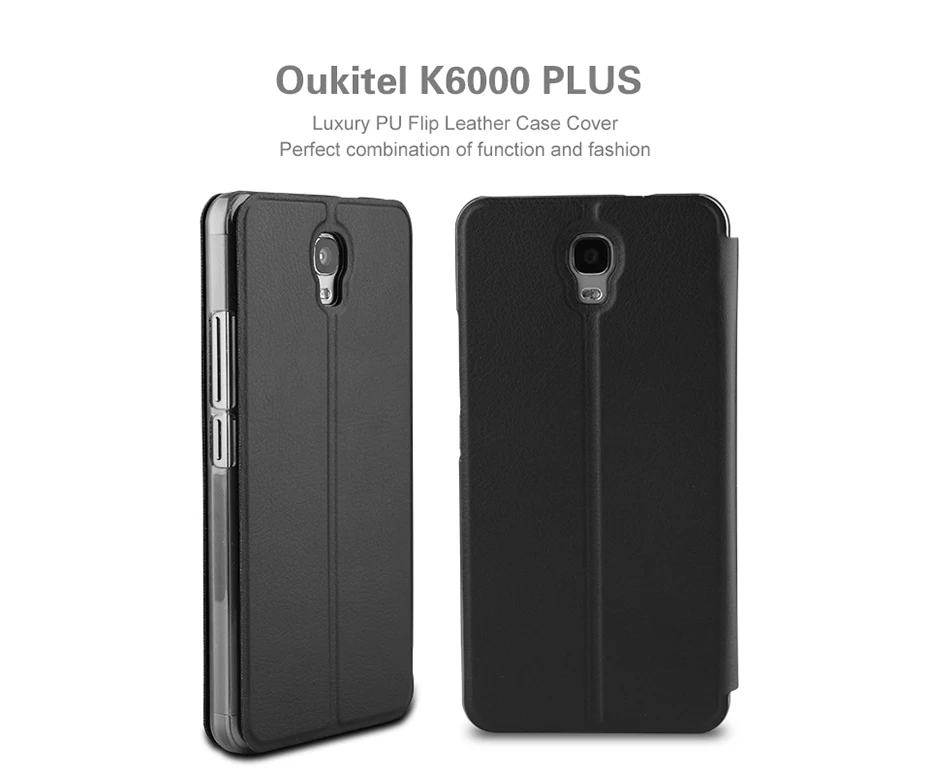 Oukitel K6000 плюс Роскошный чехол защитный чехол Флип кожаный чехол Обложка для 5." Oukitel K6000 плюс интеллектуальному мобильному